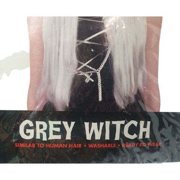 Spirit Halloween Grey Witch Wig Women's Costume Wig - Picture 4 of 4